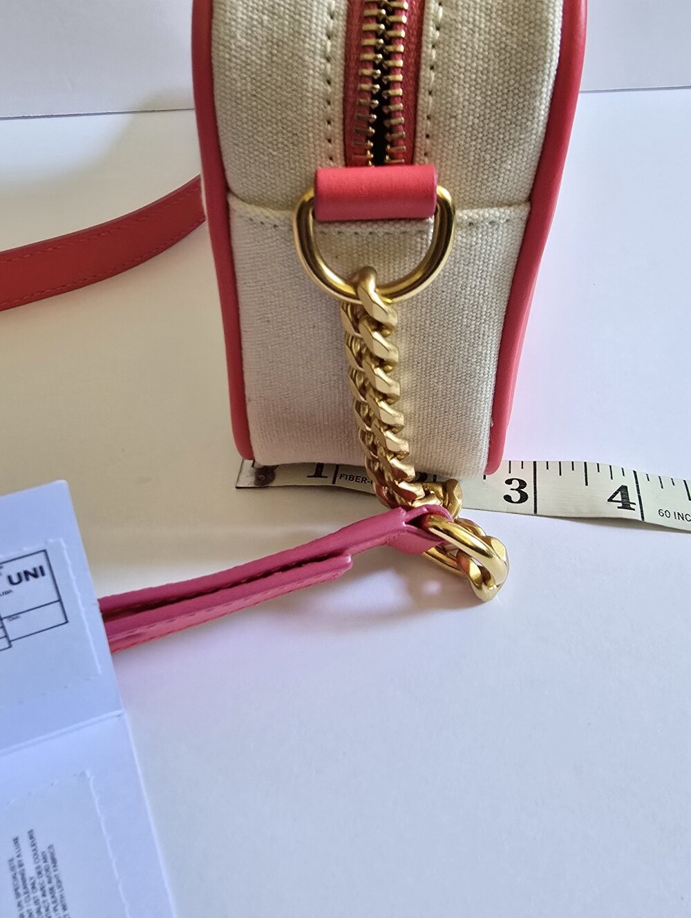 Balmain B-Army Small Camera Bag Natural Cream Pink - Picture 7 of 10